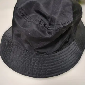 블랙 나일론 버킷햇