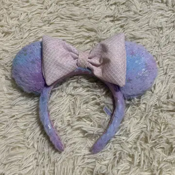 디즈니 머리띠 2025 신상 복슬복슬 별 핑크 퍼플