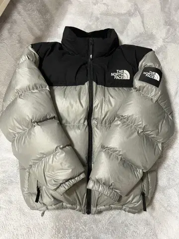 THE NORTH FACE 다운 자켓 XL 실버 블랙