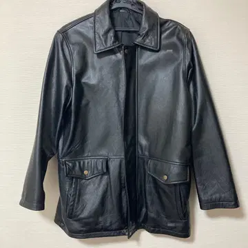 배송비 포함 익명 배송 램 가죽 하프 코트 MENS 코트 남성용 양 라무