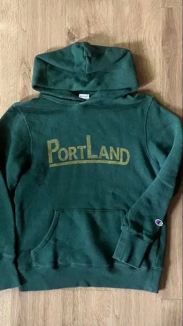 Champion PortLand 후드티 M 사이즈 다크 그린