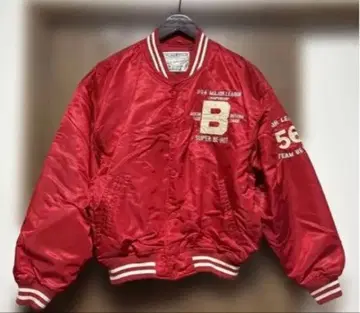 빨간색 바시티 자켓 56 남성용 M 사이즈 상당