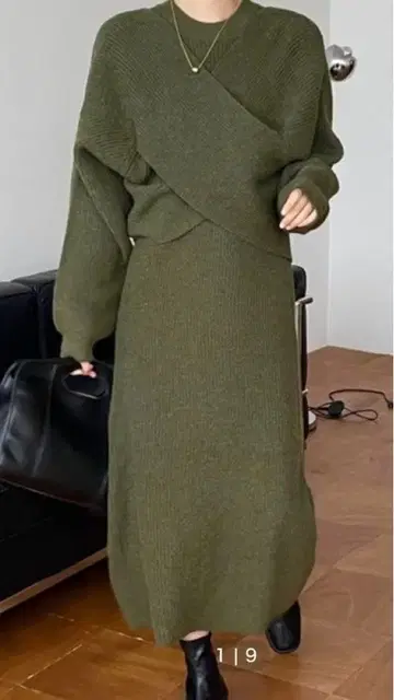 니트 원피스 셋업