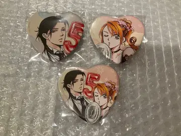 하나토유메 50주년 하트형 캔뱃지 스킵 비트