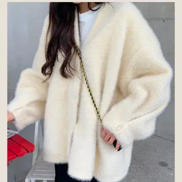 mienne 캐시미어 오버핏 가디건