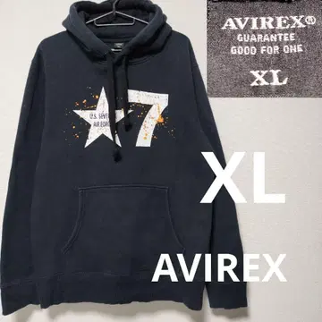 아비렉스 AVIREX 후드티 블랙 XL