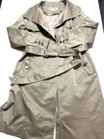 22 OCTOBRE 코트 46 카키 그린 라이너 포함 빅 사이즈