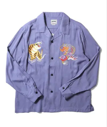 HOUSTON/수베니어 롱 셔츠(지도)