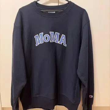 Champion MoMA 로고 맨투맨 M 네이비