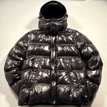 미사용급 2way L 듀베티카 다운 자켓 리브 짧은 기장 블랙 광택