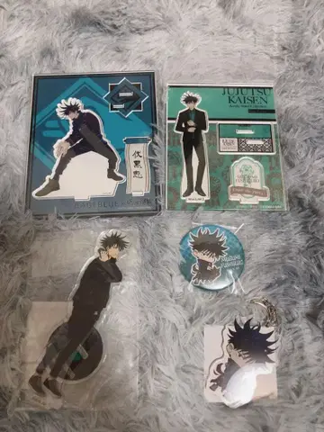 주술회전 아크릴 스탠드 키링 캔뱃지 후시구로 메구미