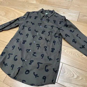 폴 스미스 숫자 프린트 긴팔 셔츠 L