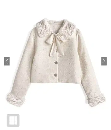 GRL 라메 트위드 비쥬 재킷