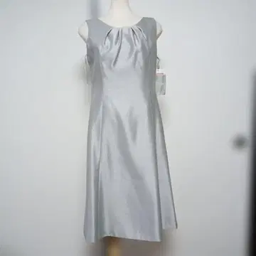 쥬네비비안 포멀 원피스 그레이 샨탄 원단 A라인 13호