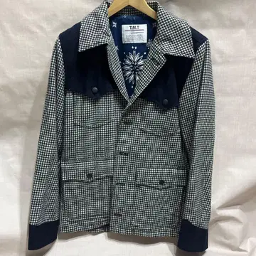 T.M.T 체크 무늬 테일러드 자켓