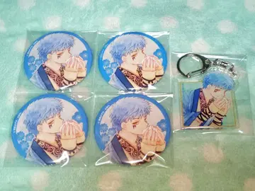 새벽의 연화 하쿠센샤 카페 신아 캔뱃지 & 아크링 키링 세트