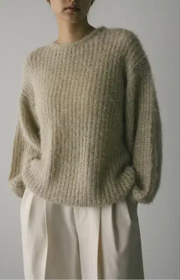 stylemixer 믹스 헤어리 볼륨 니트