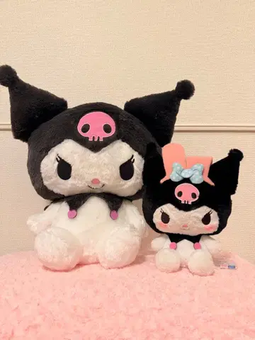 쿠로미 초 BIG 봉제 인형 폭신폭신 스탠다드 커플 머리띠 2세트