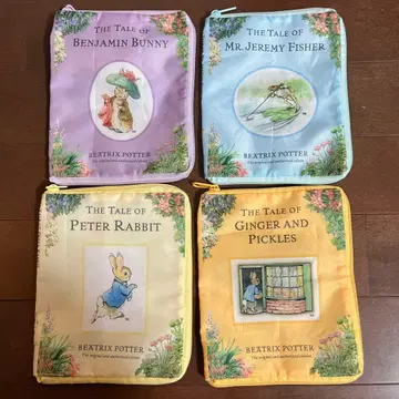 피터 래빗 그림책 파우치 가챠 4종 세트