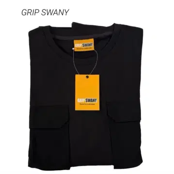 GRIP SWANY 기어 포켓 와이드 롱 슬리브 티 미사용 L 블랙