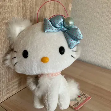 택 포함 새상품 산리오 도트 리본 포함 봉제 인형 ~펄 비즈ver.~