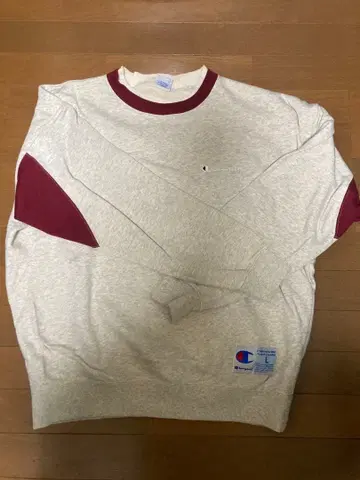 Champion 그레이 와인 레드 트레이닝복 L