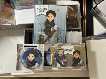 하이큐 코스모 월드 캔뱃지 카드 특전 보쿠토 코타로 아카아시 케이지