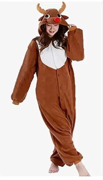 인형옷 루돌프 브라운 L 사이즈 크리스마스