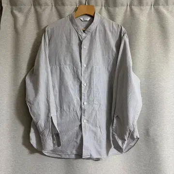 STILL BY HAND 그레이 스트라이프 셔츠 새상품급
