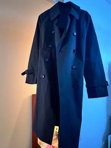 IMON 블랙 트렌치코트