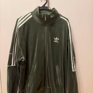 adidas 벨로아 트랙 자켓 그린 S