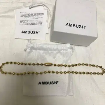 [ AMBUSH ] 볼 체인 목걸이 골드
