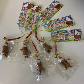 헬로키티 고토치 아이치 한정판 토코나메 토칸 버전 네츠케 스트랩 5개