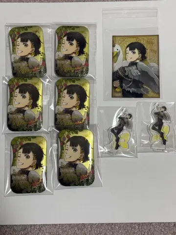 블루 록 호쿠세이 린 스퀘어 캔뱃지 미니 아크릴 스탠드 특전