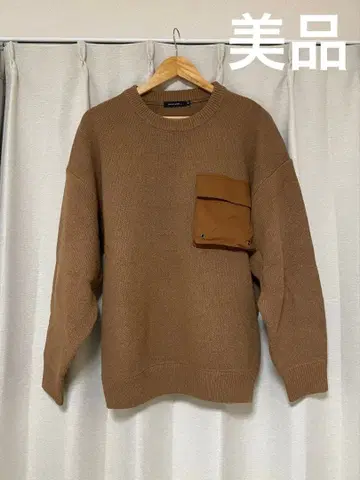 nico and - 긴팔 니트 남성용 M 브라운 니코앤드