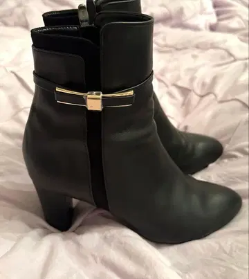 다이애나 리본 숏부츠 새상품급 24.5cm 7cm힐