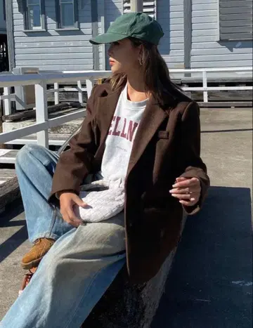 다크 브라운 테일러드 자켓 XL