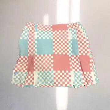 르꼬끄 골프 스커트 체크 무늬 플리츠 스커트 사이즈 7