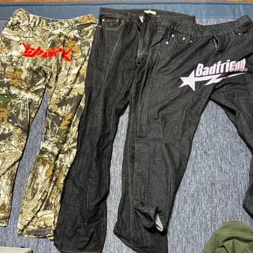 카모플라쥬 데님 팬츠 SHARK 로고 낱개 판매