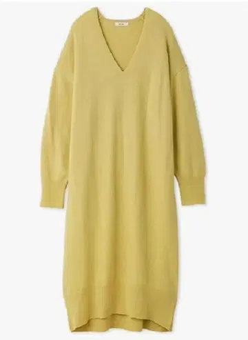 Mila Owen 깊은 V넥 코쿤 테일 니트 원피스