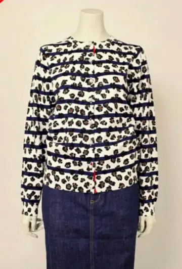 뮤베일워크 레오파드 무늬 가디건