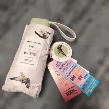 미사용품 Wpc. 양산 접이식 우산 오키 마사유키