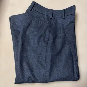 블랙 슬랙스 울 혼방