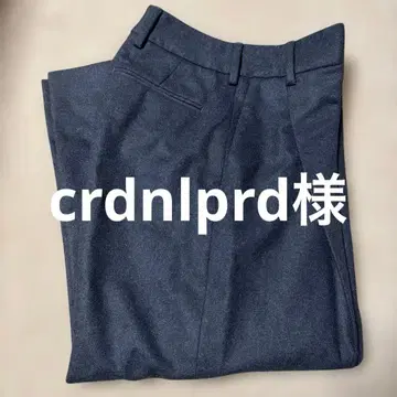 블랙 슬랙스 울 혼방