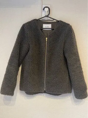 SLOBEIENA 슬로브 이에나 블루종 골드 지퍼 보아 자켓