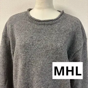 새상품급 MHL 마가렛호웰 울 100% 크루넥 니트 그레이