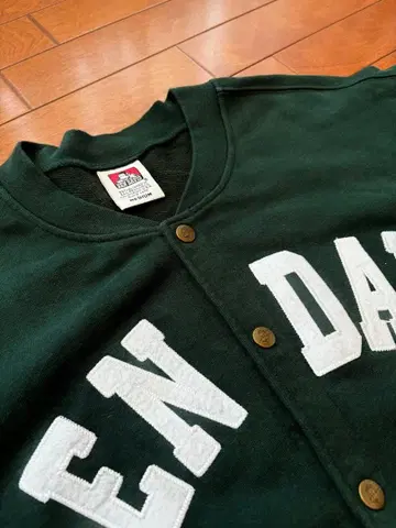 착용 횟수 적음 BEN DAVIS 맨투맨 바시티 자켓 모스그린 M