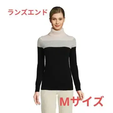 랜즈 엔드 캐시미어 터틀넥 스웨터 M 사이즈