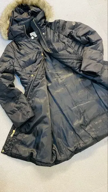 MICHAEL KORS 마이클코어스 롱 다운 자켓 골드 버튼