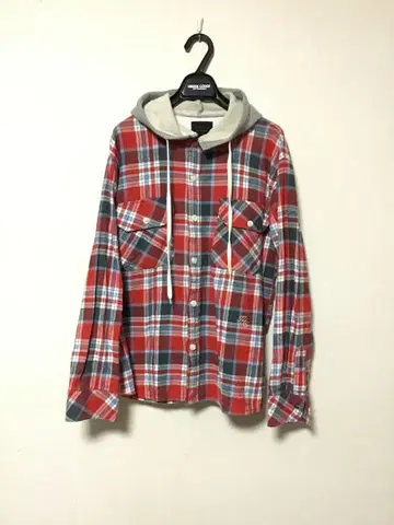 넘버나인 하이스트릿 시기 후드 플란넬 셔츠 복각